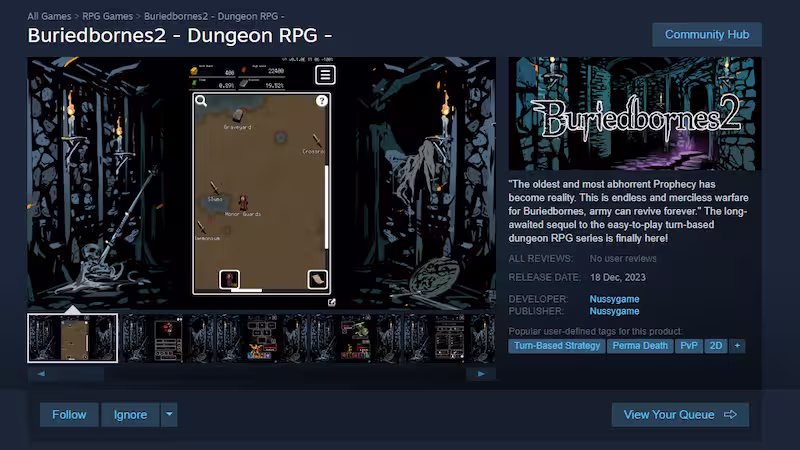 Gameplay Buriedbornes 2 Dungeon RPG HartBrown