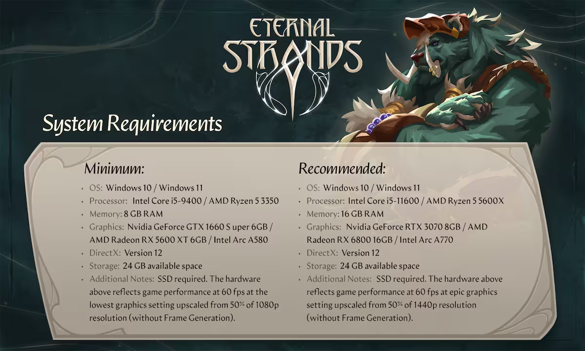 Eternal Strands Specs HartBrown