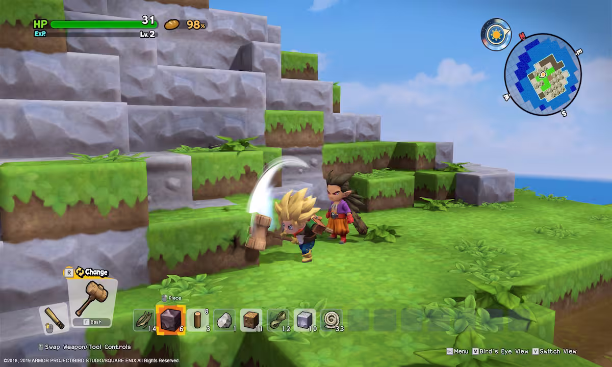 Gameplay Dragon Quest Builder 2 HartBrown