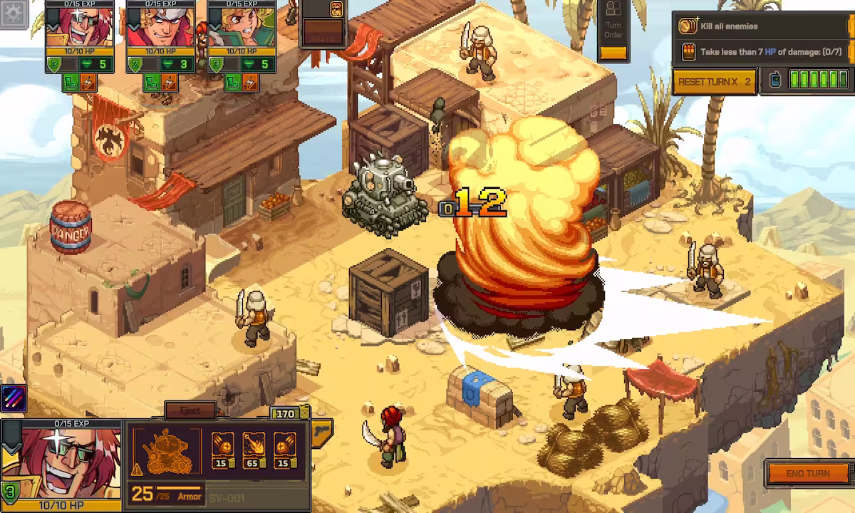 Gameplay Metal Slug Tactics HartBrown