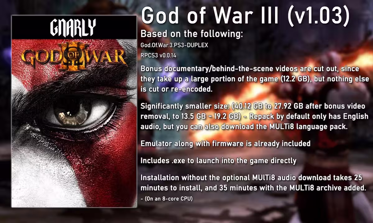 Specs God of War 3 HartBrown