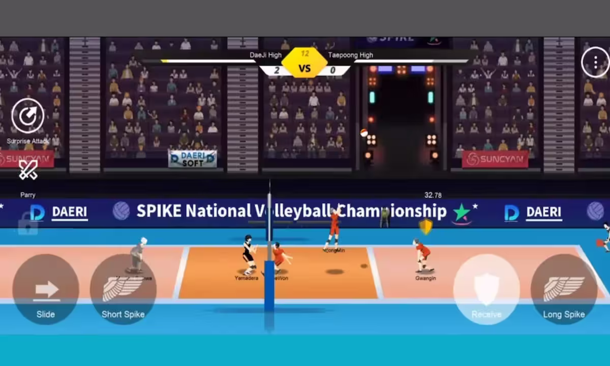 The Spike Cross Volleyball Mobile HartBrown